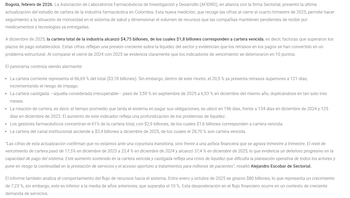 El reporte de Afidro resalta