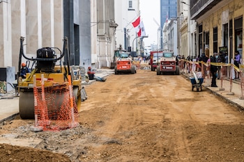 La obra incluye la pavimentación
