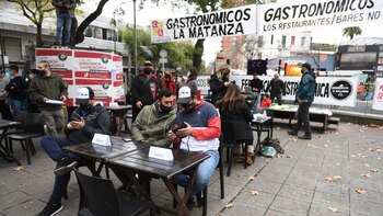 Participaron de la protesta dueños