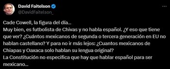 Faitelson volvió a sacar la