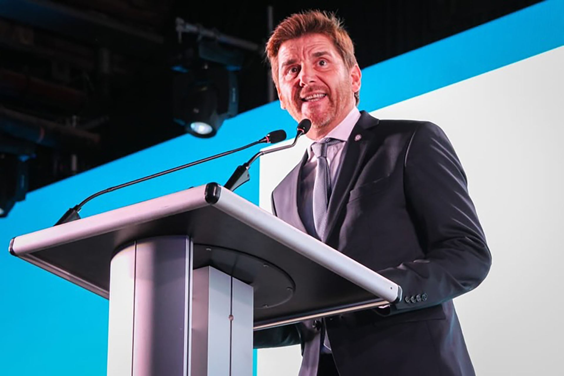 El presidente de la Asociación de Magistrados y Funcionarios de la Justicia Nacional, el juez federal Andrés Basso (@amfjnargentina)