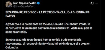 Iván Cepeda - crédito @IvanCepedaCast/X