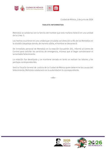 Avance en tiempo real de las diversas líneas de la red de transporte público capitalino.