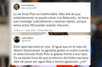 Usuarios estallan contra Andy Polo.