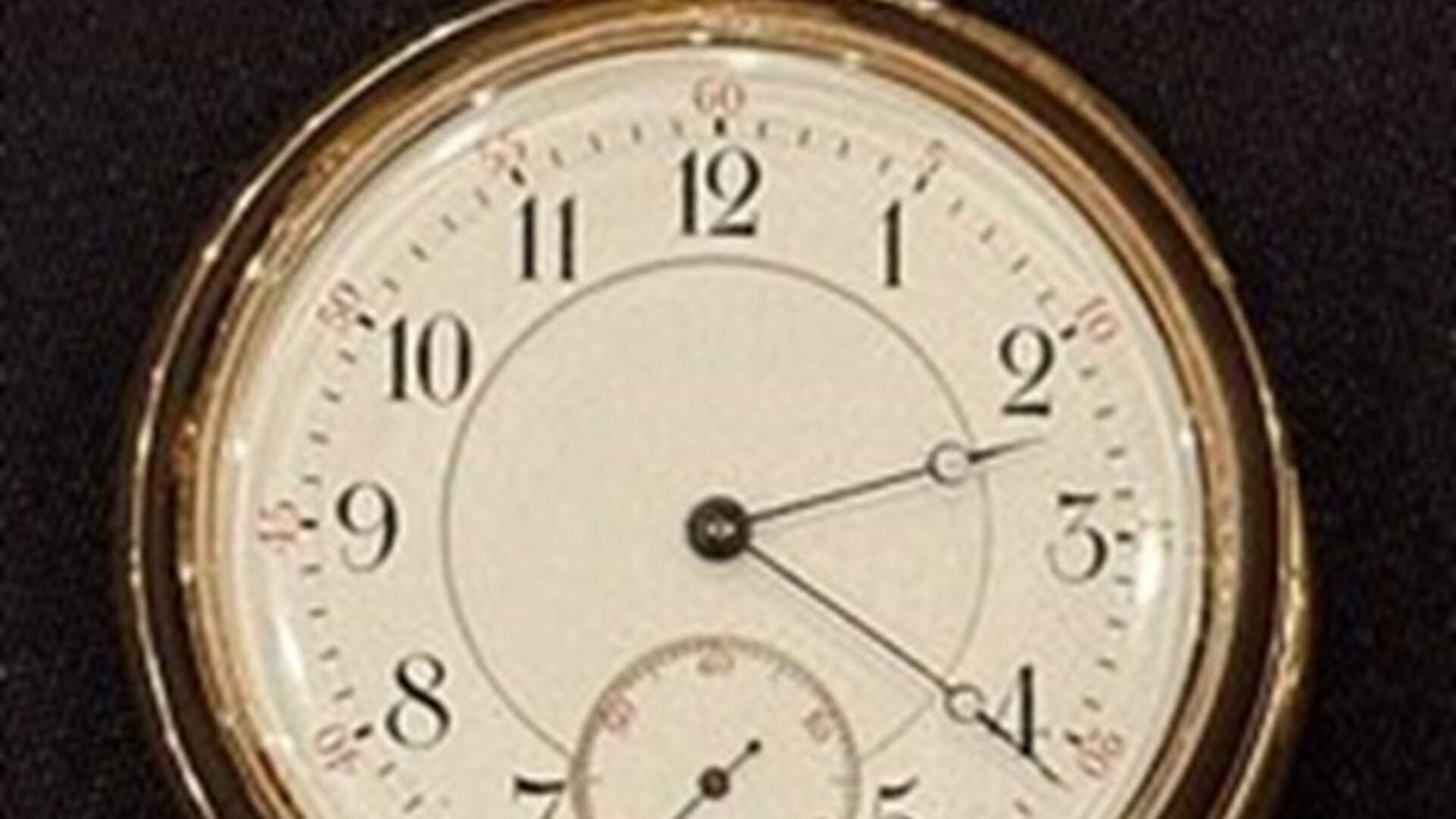 El reloj de oro detenido a las 2:20, hora aproximada del hundimiento del Titanic, será subastado en noviembre (henryaldridge.com)
