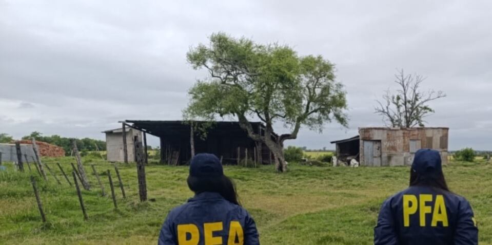 El campo donde vivía la víctima