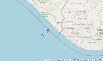Temblor reportado en Chiapas.
(SSN)