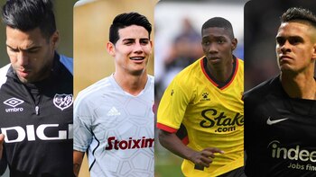 Los futbolistas colombianos han participado