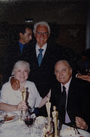 Junto a Cacho Fontana durante