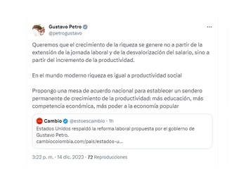 El presidente hizo una nueva