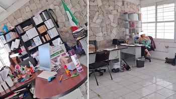 El sujeto entró a las