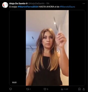 El galardón a Marcela Tauro