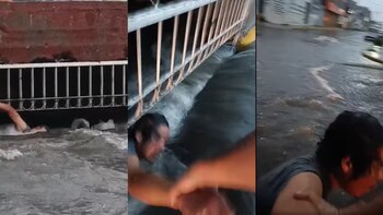 Reportero salva a persona en