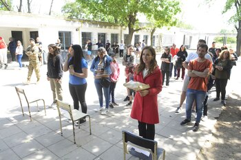 La candidata Victoria Tolosa Paz