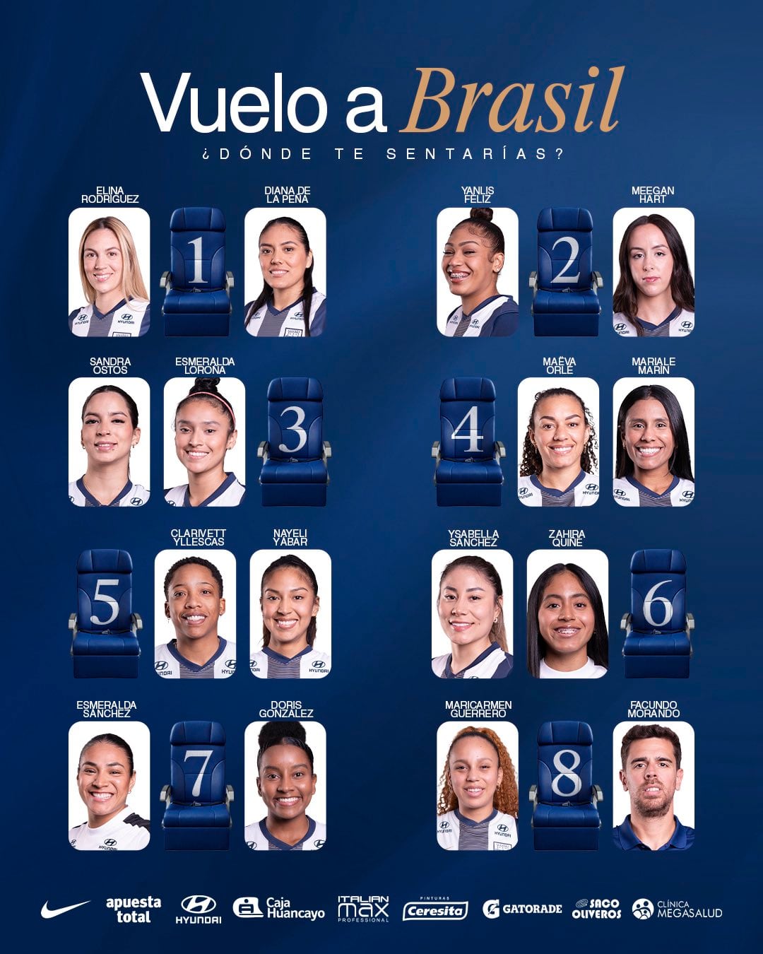 Convocadas de Alianza Lima para el Mundial de Clubes de Vóley 2025