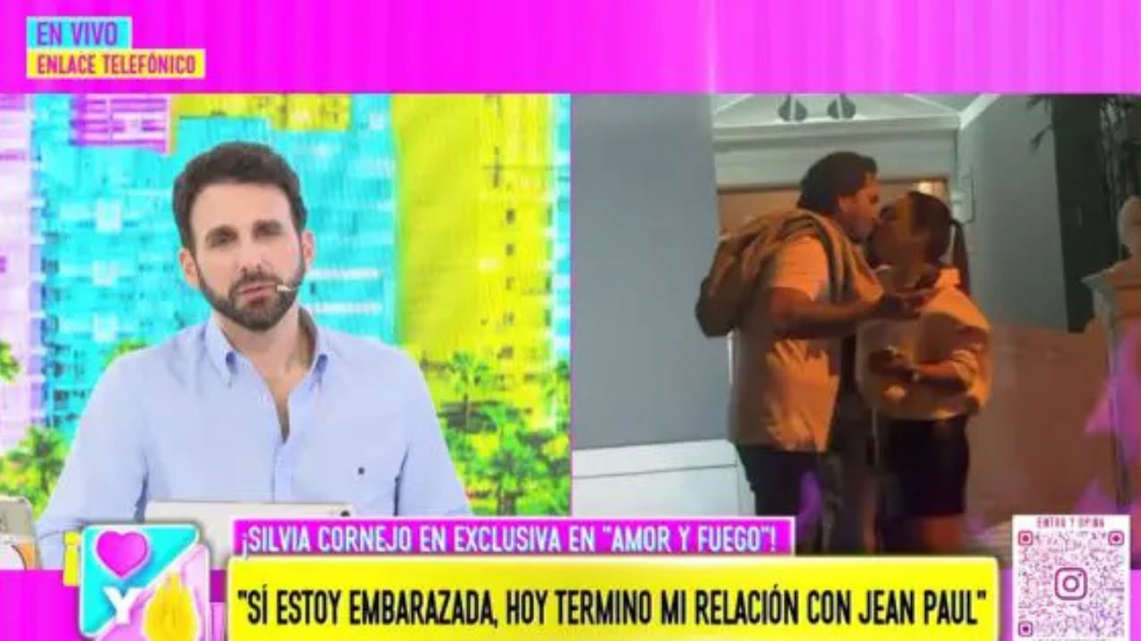 Silvia Cornejo confirmó en 'Amor y Fuego' que está embarazada y espera su segundo hijo con Jean Paul Gabuteau.