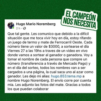 El posteo de Noremberg en
