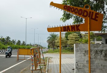 Cartel de entrada con forma