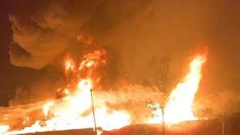 Fuerte incendio fue reportado cerca