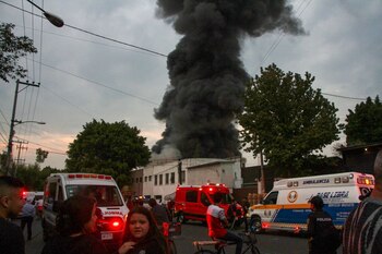 Un fuerte incendio se registró