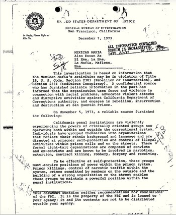 Documentos del FBI dan cuenta