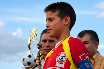 James Rodríguez en el Ponyfútbol