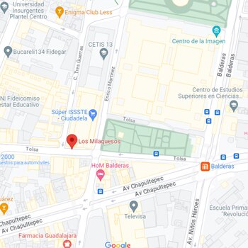 Ubicación de los Milaquesos (google