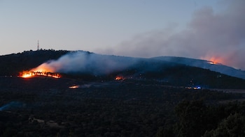 El detenido por iniciar el incendio de Lozoyuela es un hombre de 52 años, con antecedentes y llevaba un mechero