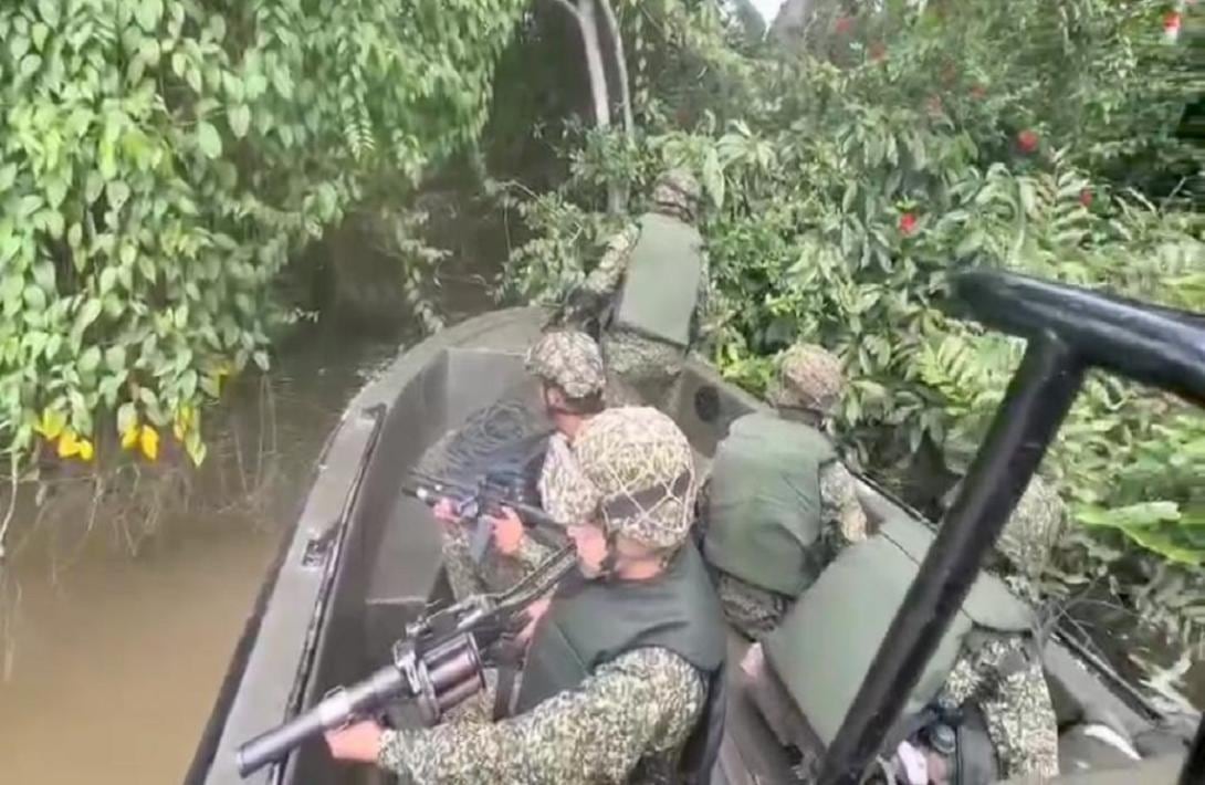 La Armada Nacional rechazó el ataque terrorista en Bajo Baudó y anunció una denuncia por violaciones al Derecho Internacional Humanitario y los Derechos Humanos - crédito Armada de Colombia