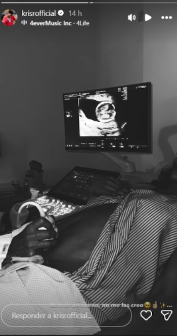 Kris R compartió la emoción del primer ultrasonido de su bebé junto a Karina García - crédito @krisrofficial/ Instagram