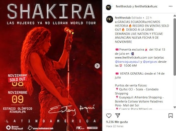 Shakira sumó una segunda presentación