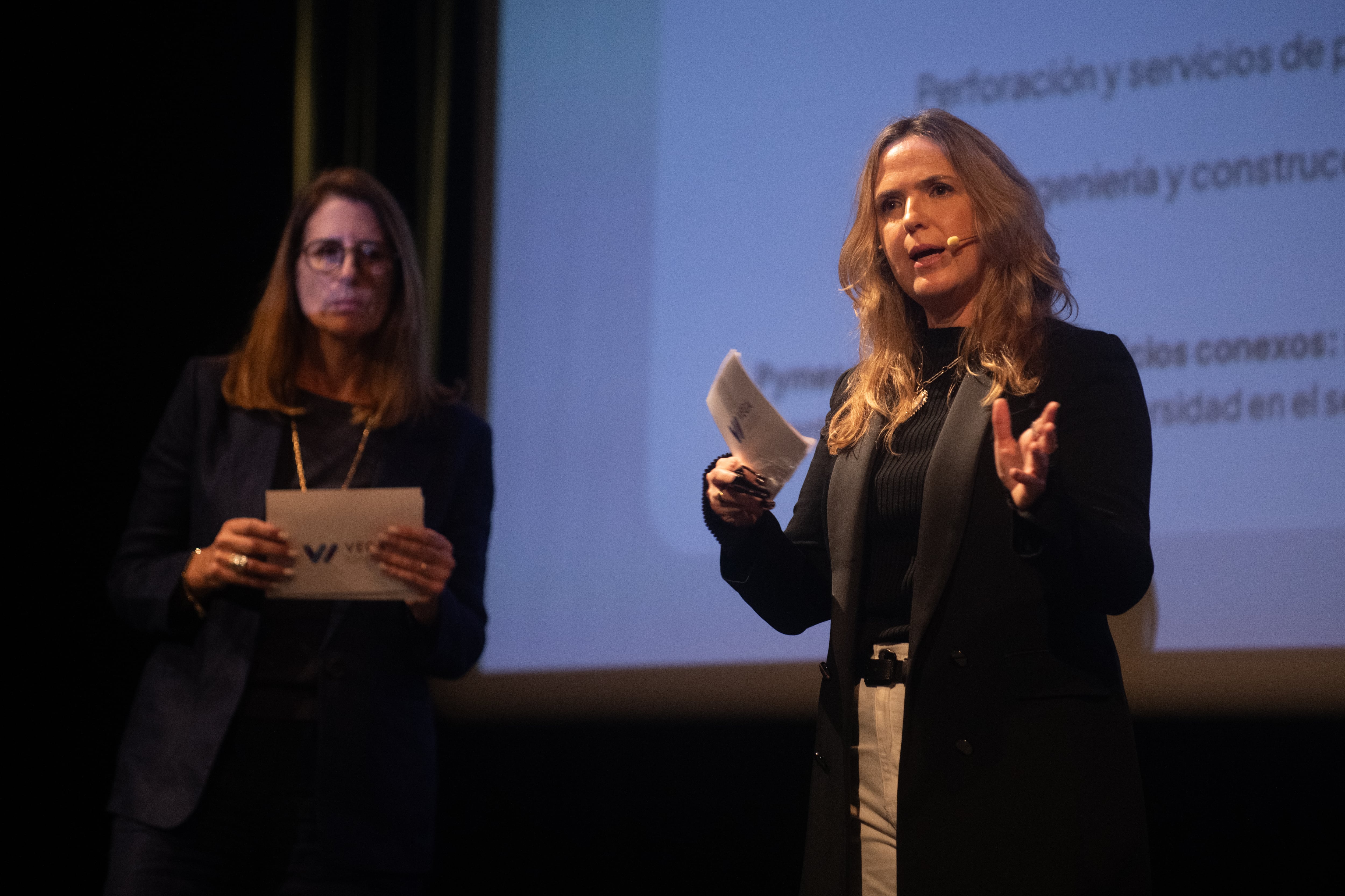 Lorena Basso, presidenta de Semillas Basso, y Anabel Perrone, CEO de Because Energy Matters. Jaime Olivos