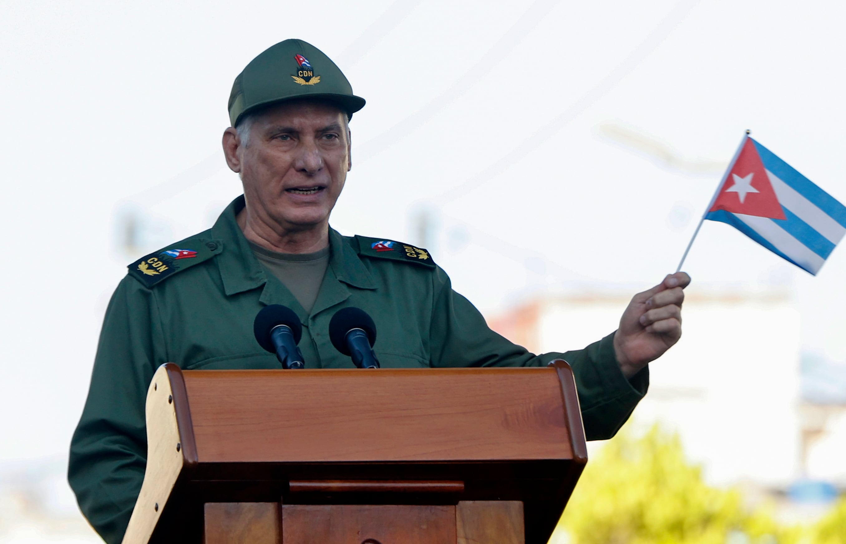 El dictador de Cuba, Miguel Díaz-Canel (EFE/ Ernesto Mastrascusa)