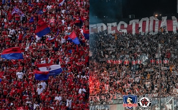 Barristas de Medellín golpean a hinchas de Colo Colo