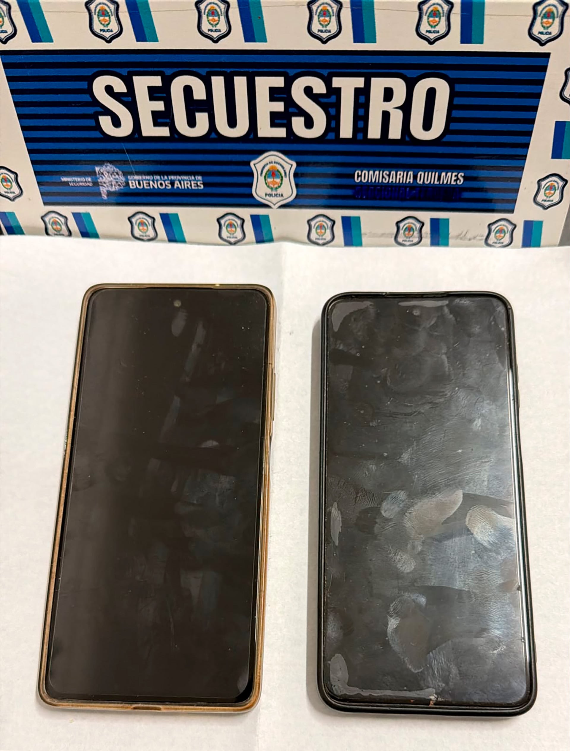 Los celulares secuestrados para peritajes
