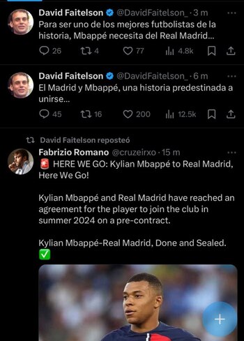 Reacciones adversas ante error de Faitelson sobre fichaje no confirmado de Mbappé