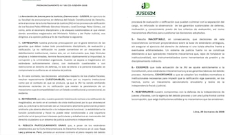 “Se compromete la confianza en la justicia”: críticas por salida de Pérez