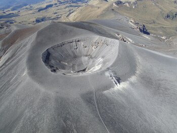 Imagen del volcán Puracé, cuya