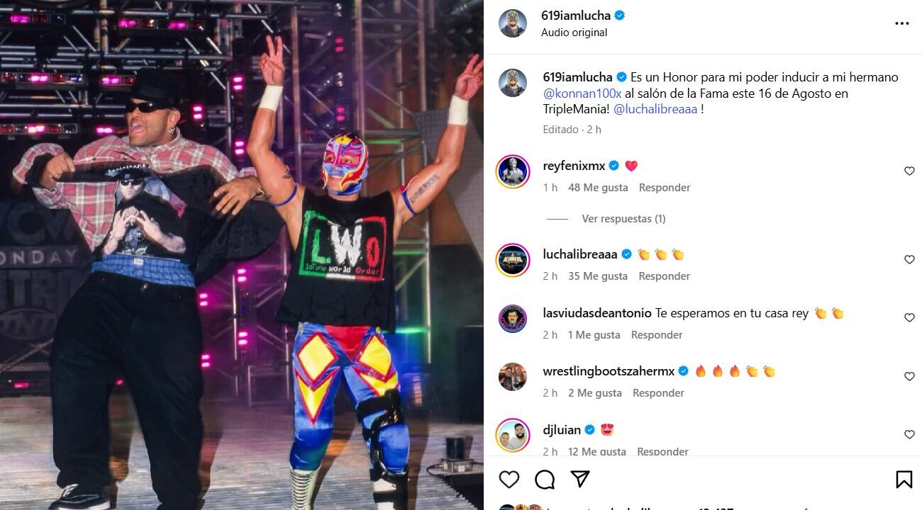 La ceremonia se celebrará en Triplemanía XXXIII, con Rey Mysterio encabezando el homenaje al legendario cubano.