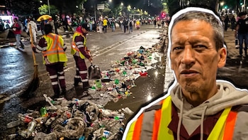 Trabajador de limpia de la CDMX denuncia jornadas extenuantes y bajos salarios en medio de multitudinarios festejos por el Mundial 2026