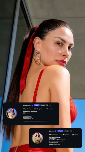 La actriz Gaby Ramírez, quien