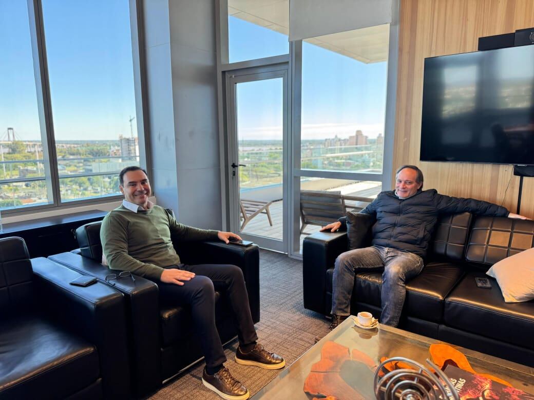 La imagen con la que el gobernador Valdés y el senador Espíndola comunicaron que trabajarán juntos