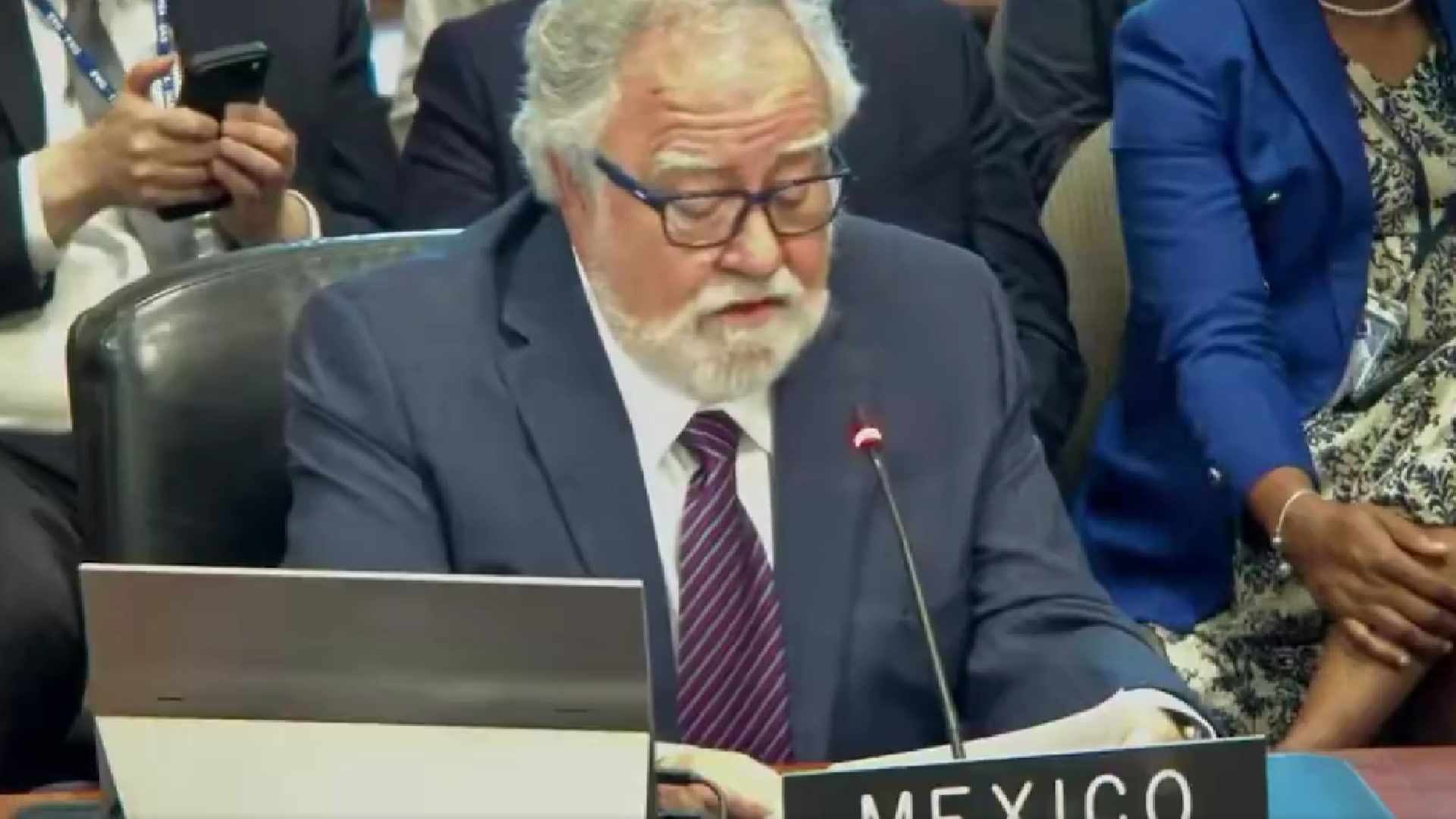 El representante de México ante la OEA, Alejandro Encinas, confirmó que no apoya la restauración de las elecciones en Nicaragua.Crédito: X/ @A_Encinas_R