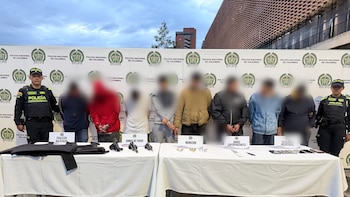 Golpe al crimen en Bogotá: capturaron a 8 presuntos fleteros en famosa zona de Bogotá
