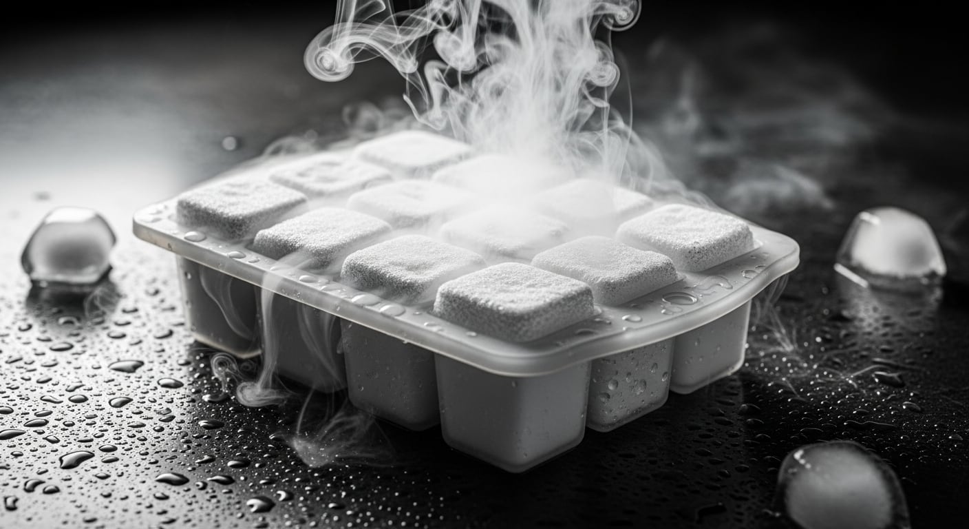 El hielo seco, compuesto de dióxido de carbono sólido, alcanza temperaturas extremas de -78 °C y supone un serio riesgo si se manipula sin precaución