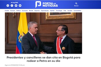 El portal venezolano se refirió a primeras horas de la mañana, es espectáculo social y político que viviría el país colombiano en el acto de posesión presidencial
Foto: Vía pdnoticias.com