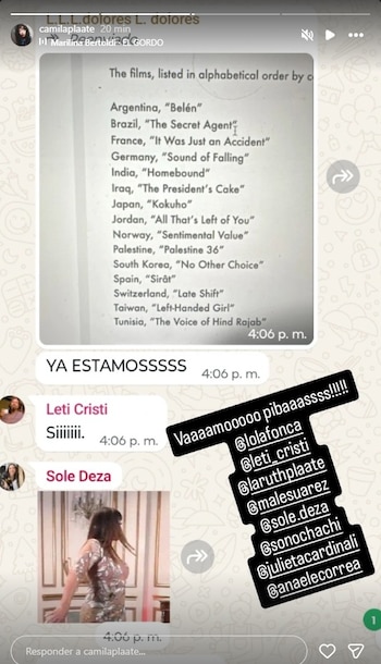 La celebración en el grupo