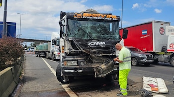 Choque múltiple en el barrio de Nuñez