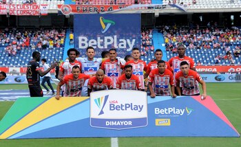 BARRANQUILLA - COLOMBIA, 01-11-2021:Jugadores del
