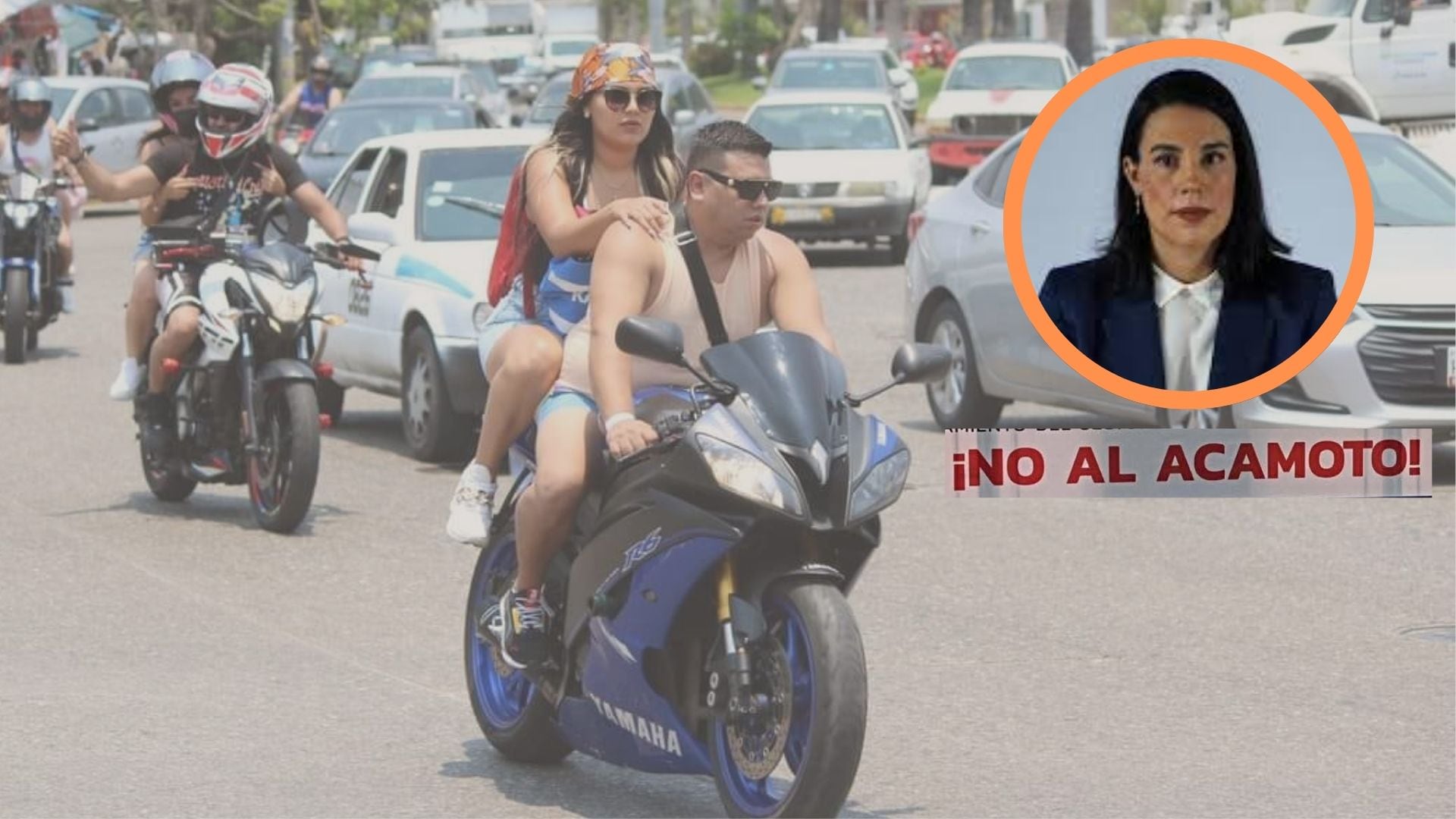 La titular del área turística expresó su apoyo a la determinación local para no expedir permisos, considerando situaciones de seguridad, impacto ambiental y antecedentes de alteraciones en actividades previas vinculadas al encuentro motorizado. | (Crédito: Acamoto 2026/composición fotográfica)